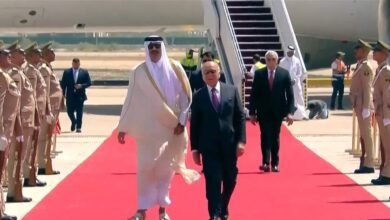 بعد-مشاركته-بقمة-بغداد.-أمير-قطر:-نأمل-أن-تنعكس-المخرجات-على-ترسيخ-التكامل-العربي